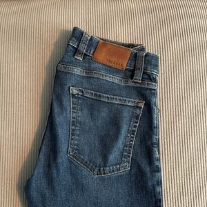 Tecovas Classic Denim Jeans with Brown Accents